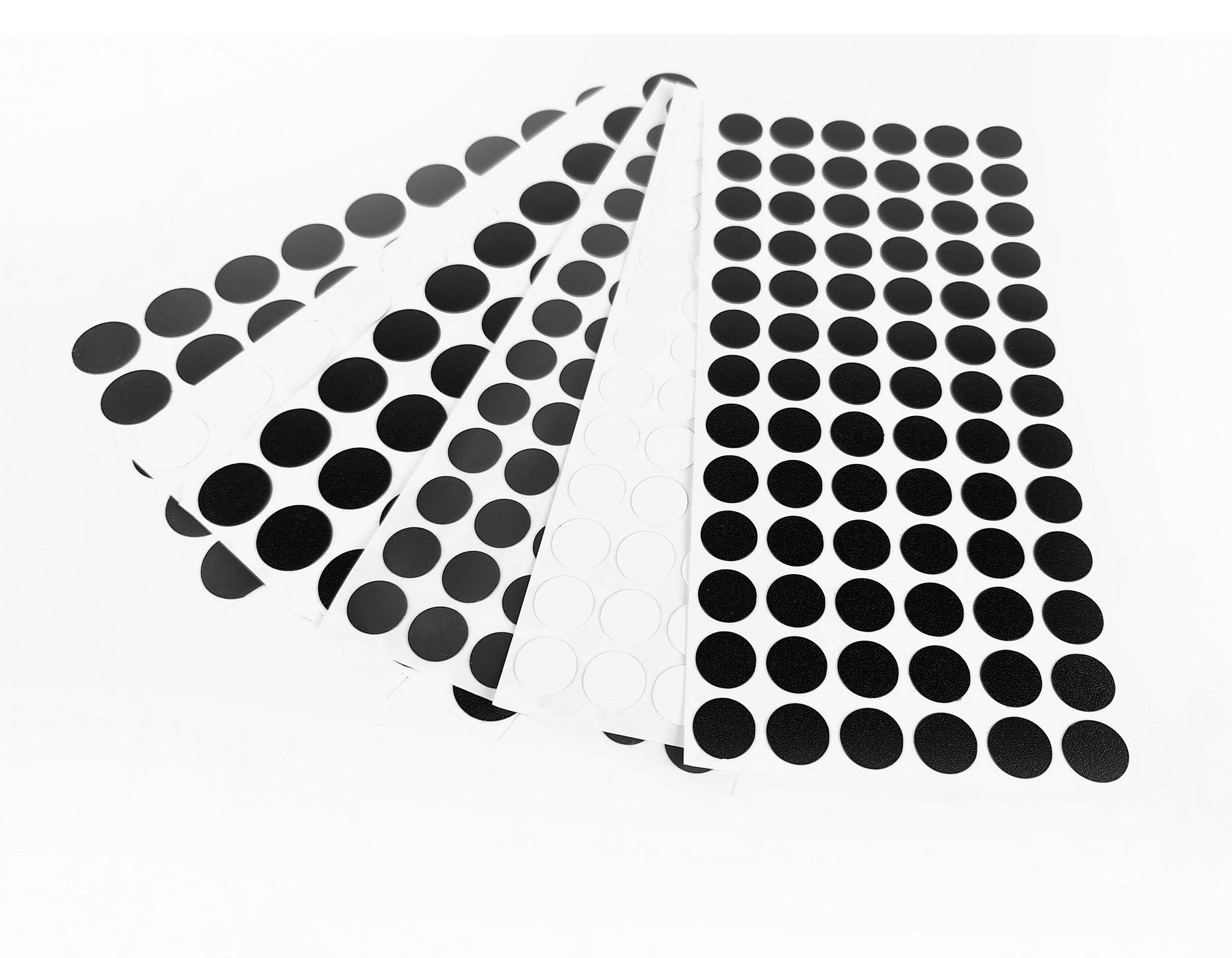 384Pcs Screw Cover Pack - Self-Adhesive Screw Hole Hiding Sticker (Black/White/Anthracite, 7/8" - 19/32")