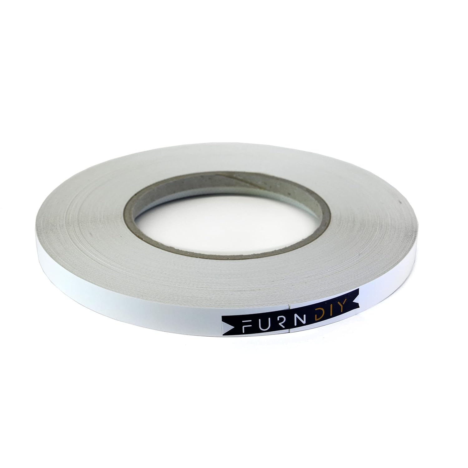 Roll of Pre-Glued Melamine Edgebanding Tape - Iron on Edgebanding (White)