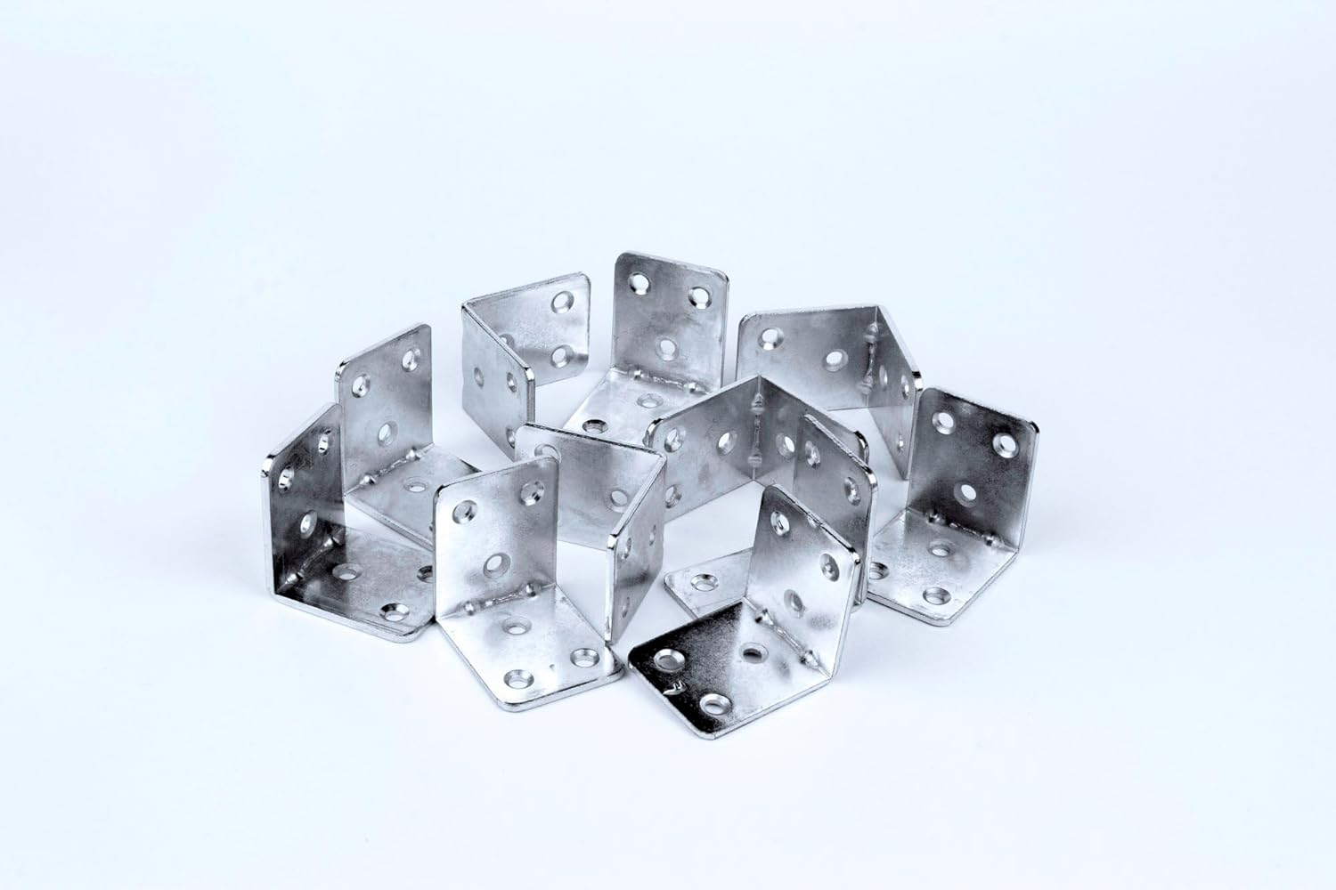 L Shape Stainless Metal Corner Connector | Furniture Corner Brace 4-Hole | Shelf Support Bracket