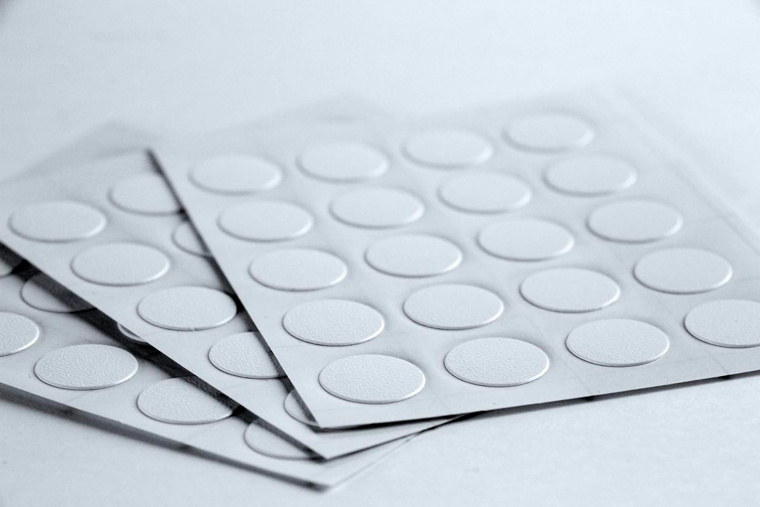 Furndiy Self-Adhesive Screw Cover Caps (White)