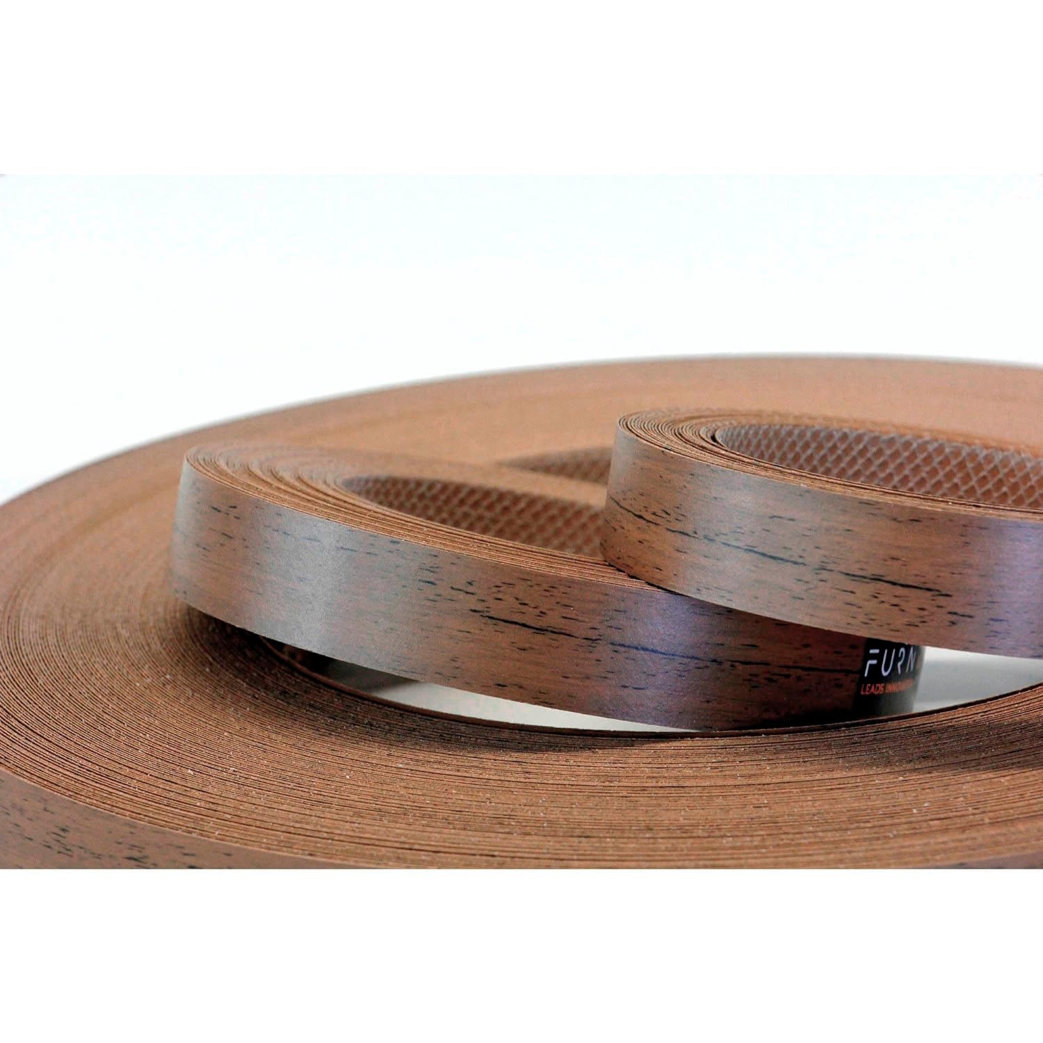 Roll of Pre-Glued Melamine Edgebanding Tape - Iron on Edgebanding (Soft Walnut)
