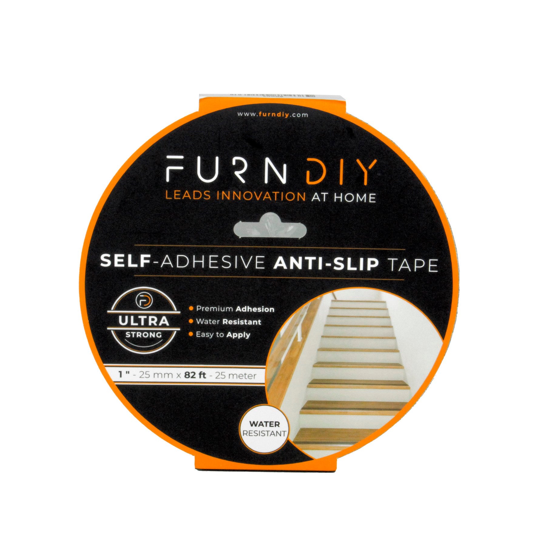 Furndiy Anti Slip Tape, Grip Tape for Stairs, Bathroom, Ladders, Pool, Carpet
