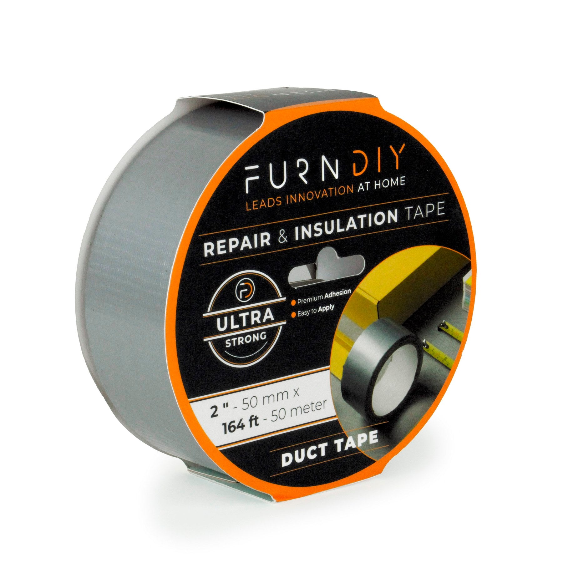 Furndiy Duct Tape, Heavy Duty Repair Tape, High Temperature Sealing, Patching HVAC, Insulation, Airproof