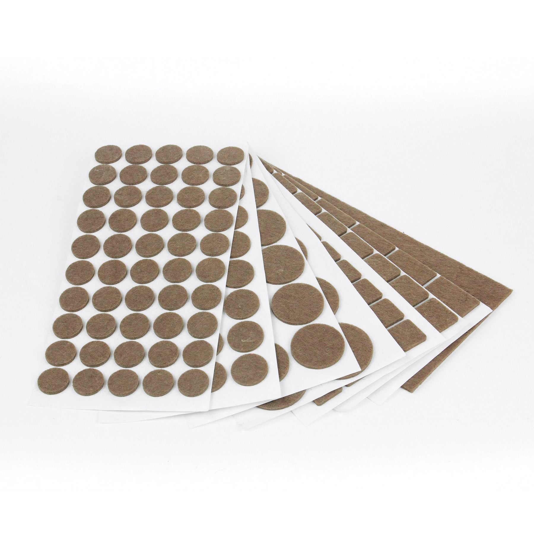 Felt Pad MEGA VALUE PACK 402Pcs - Self-Adhesive - Noise Stopper Felt Pad for Chair & Seat (Brown-Black)
