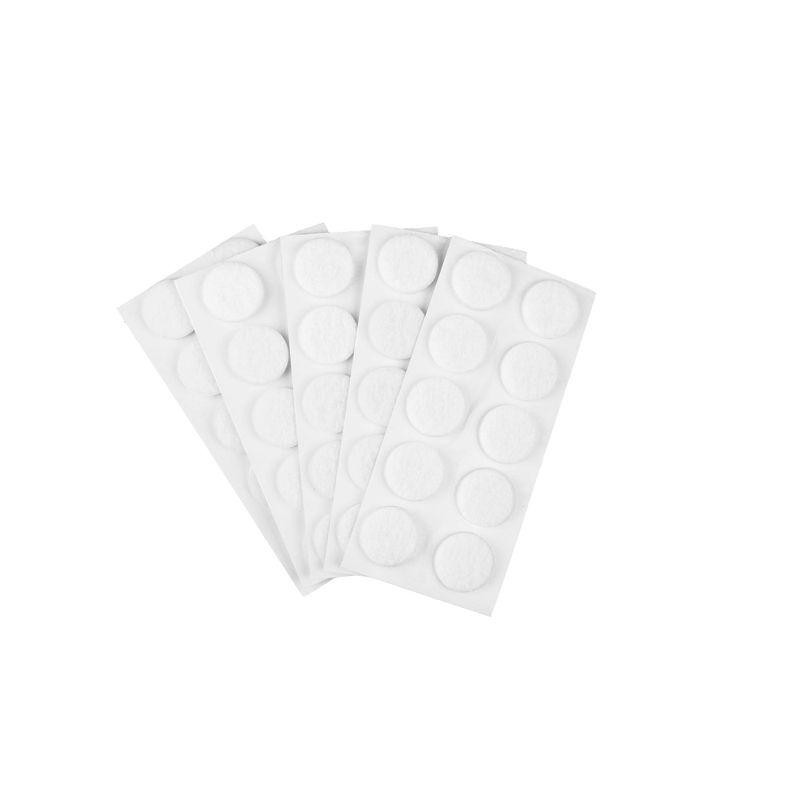 Furndiy Self-Adhesive Felt Pad - Noise Stopper Felt Pad for Chair & Seat (White)