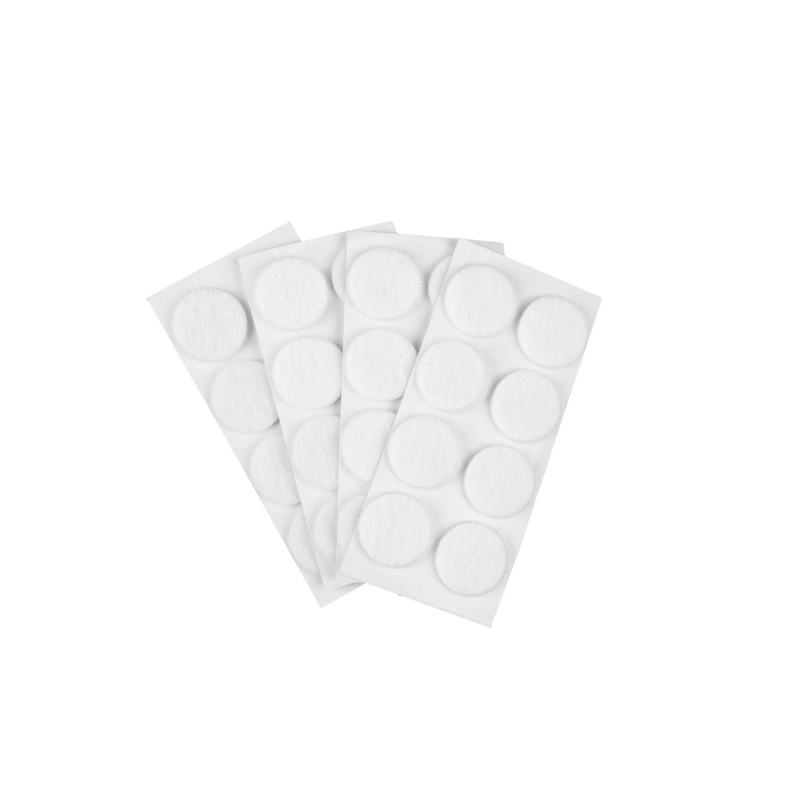 Furndiy Self-Adhesive Felt Pad - Noise Stopper Felt Pad for Chair & Seat (White)