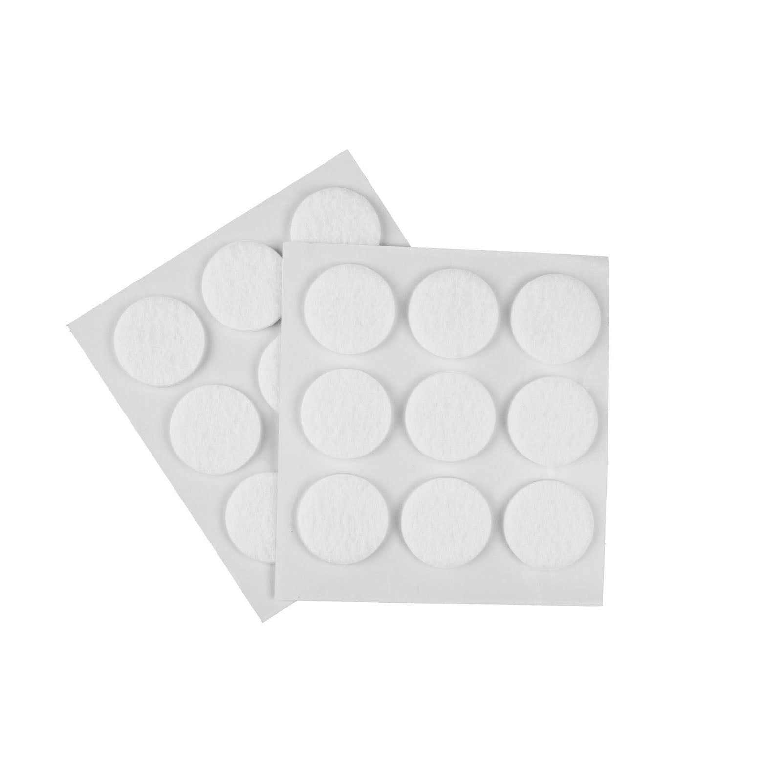Furndiy Self-Adhesive Felt Pad - Noise Stopper Felt Pad for Chair & Seat (White)