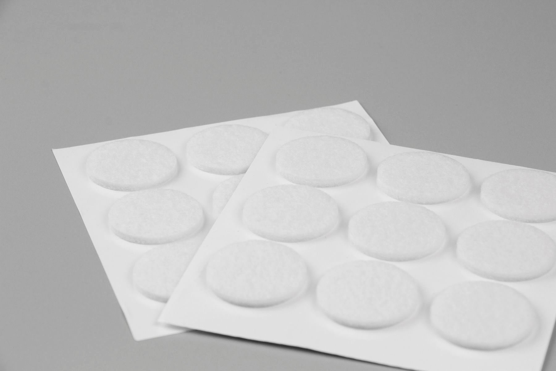 Furndiy Self-Adhesive Felt Pad - Noise Stopper Felt Pad for Chair & Seat (White)