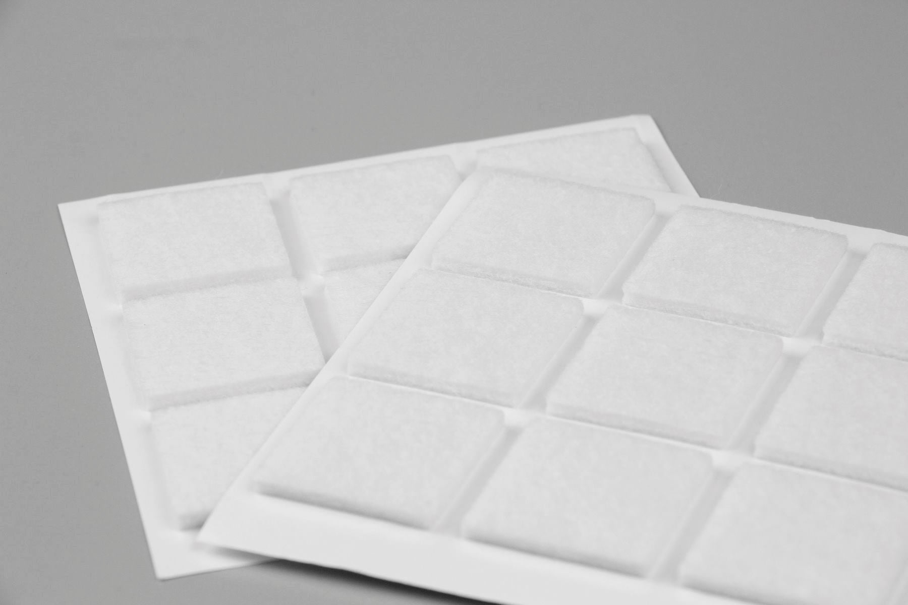 Furndiy Self-Adhesive Felt Pad - Noise Stopper Felt Pad for Chair & Seat (White)