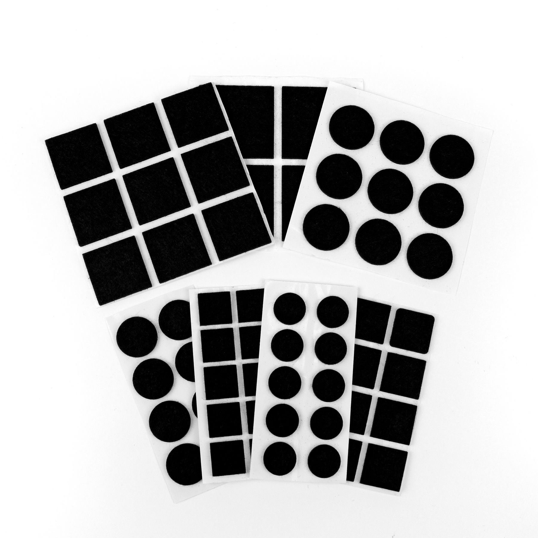 Furndiy Self-Adhesive Felt Pad - Noise Stopper Felt Pad for Chair & Seat (Black)