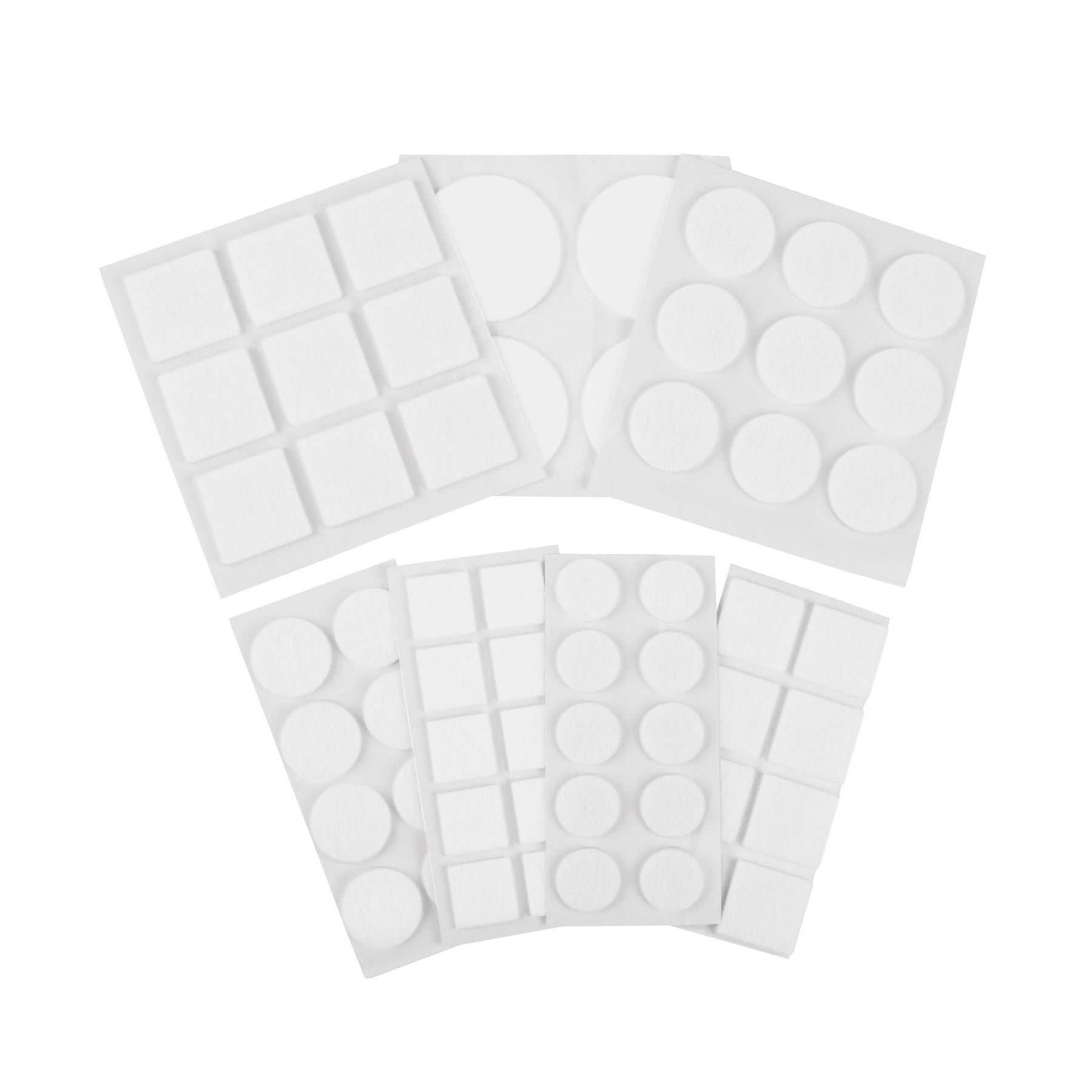 Furndiy Self-Adhesive Felt Pad - Noise Stopper Felt Pad for Chair & Seat (White)