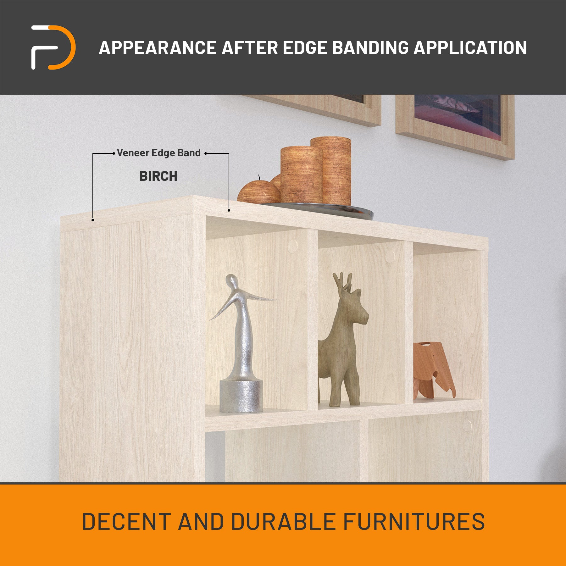 Roll of Pre-Glued Birch Veneer Edgebanding - Real Wood Edgebanding (Birch)