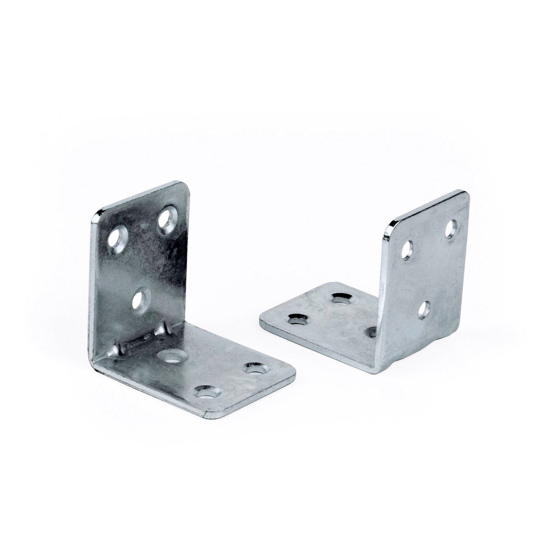 L Shape Stainless Metal Corner Connector | Furniture Corner Brace 4-Hole | Shelf Support Bracket