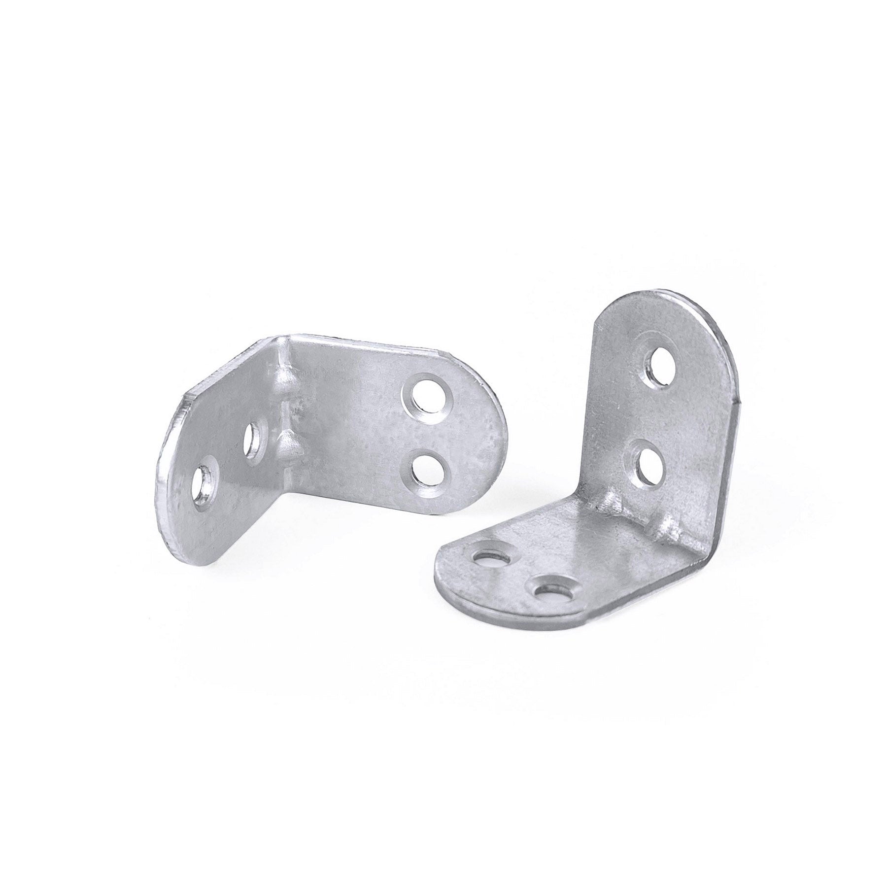 L Shape Stainless Metal Corner Connector | Furniture Corner Brace 4-Hole | Shelf Support Bracket