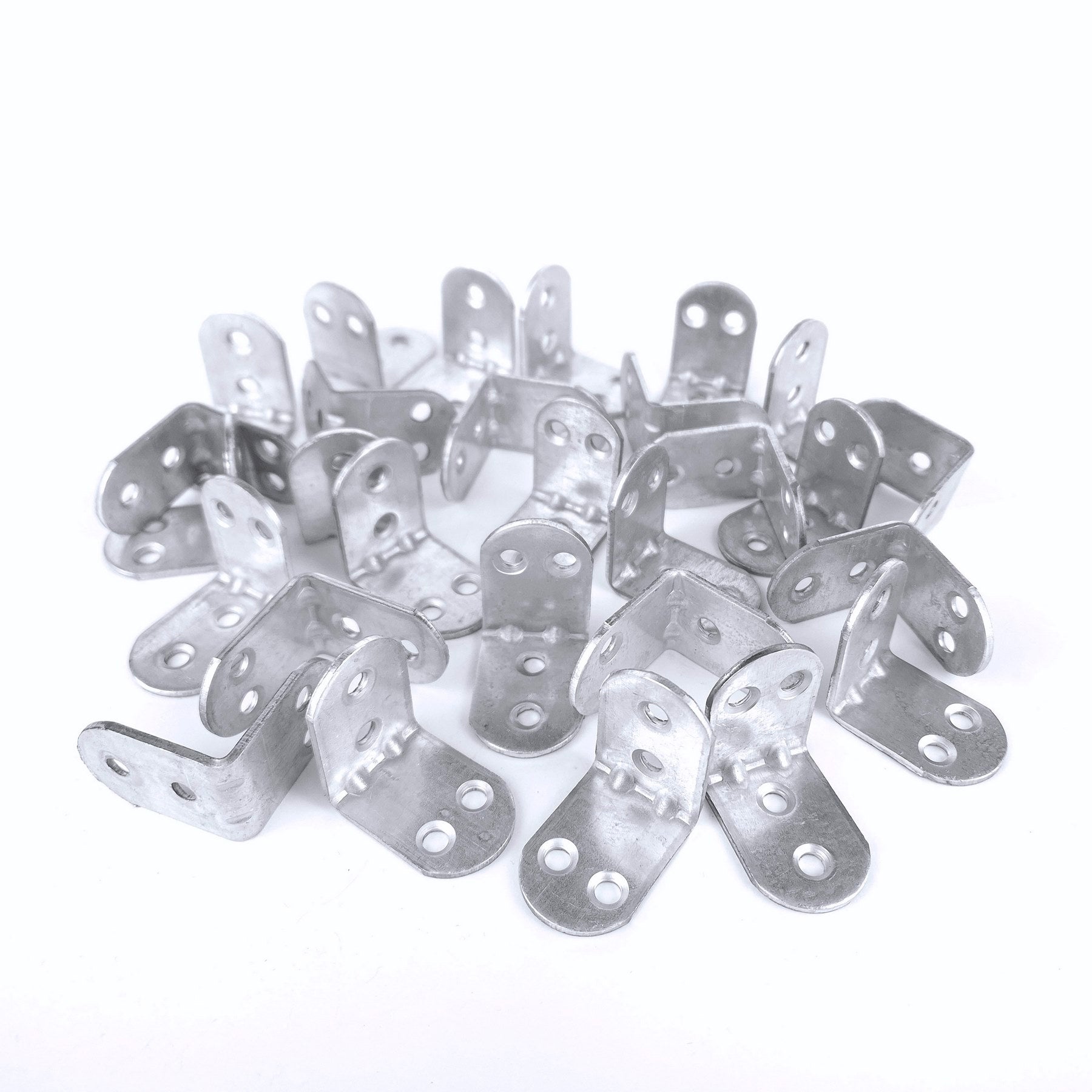 L Shape Stainless Metal Corner Connector | Furniture Corner Brace 4-Hole | Shelf Support Bracket