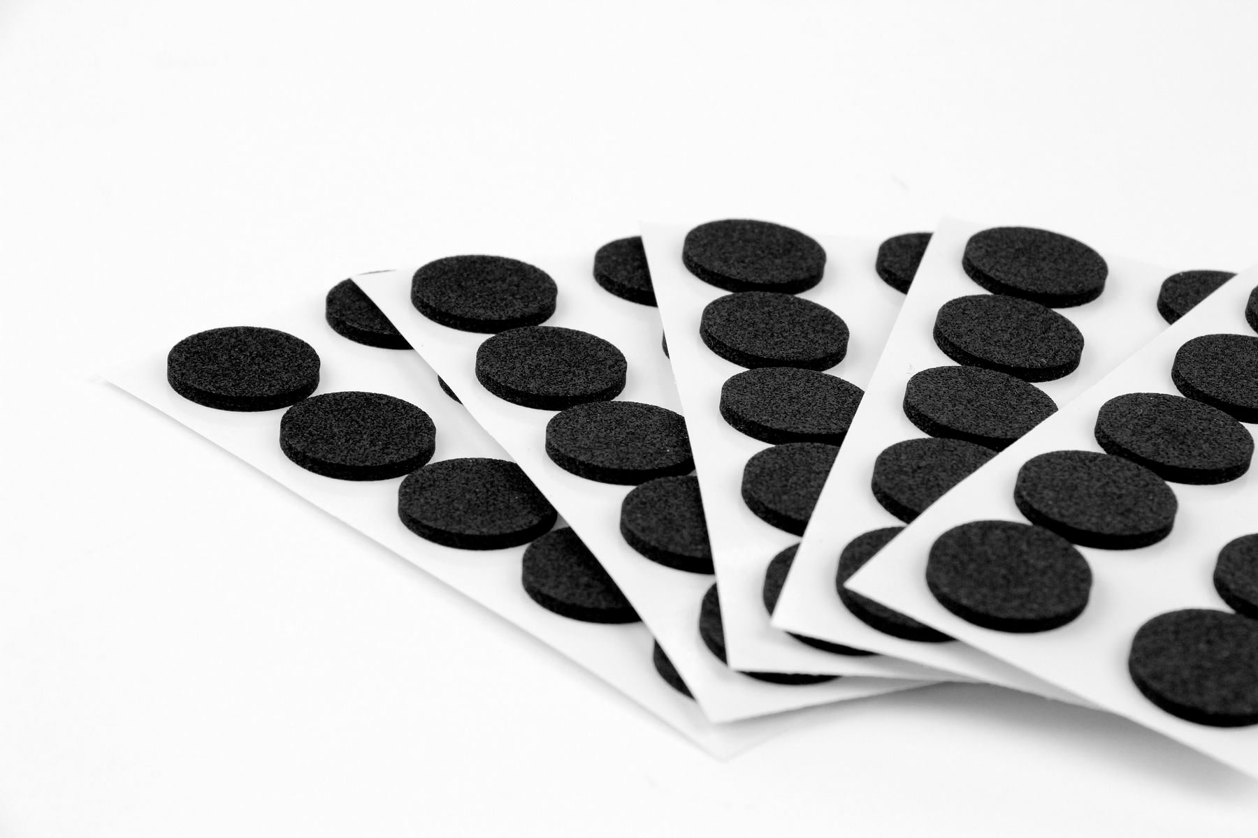 Furndiy Self-Adhesive Non-Slip Eva Pads for Chair & Seat Furniture Feet Pads Hardwood Floor Protection - Noise Stopper (Black)