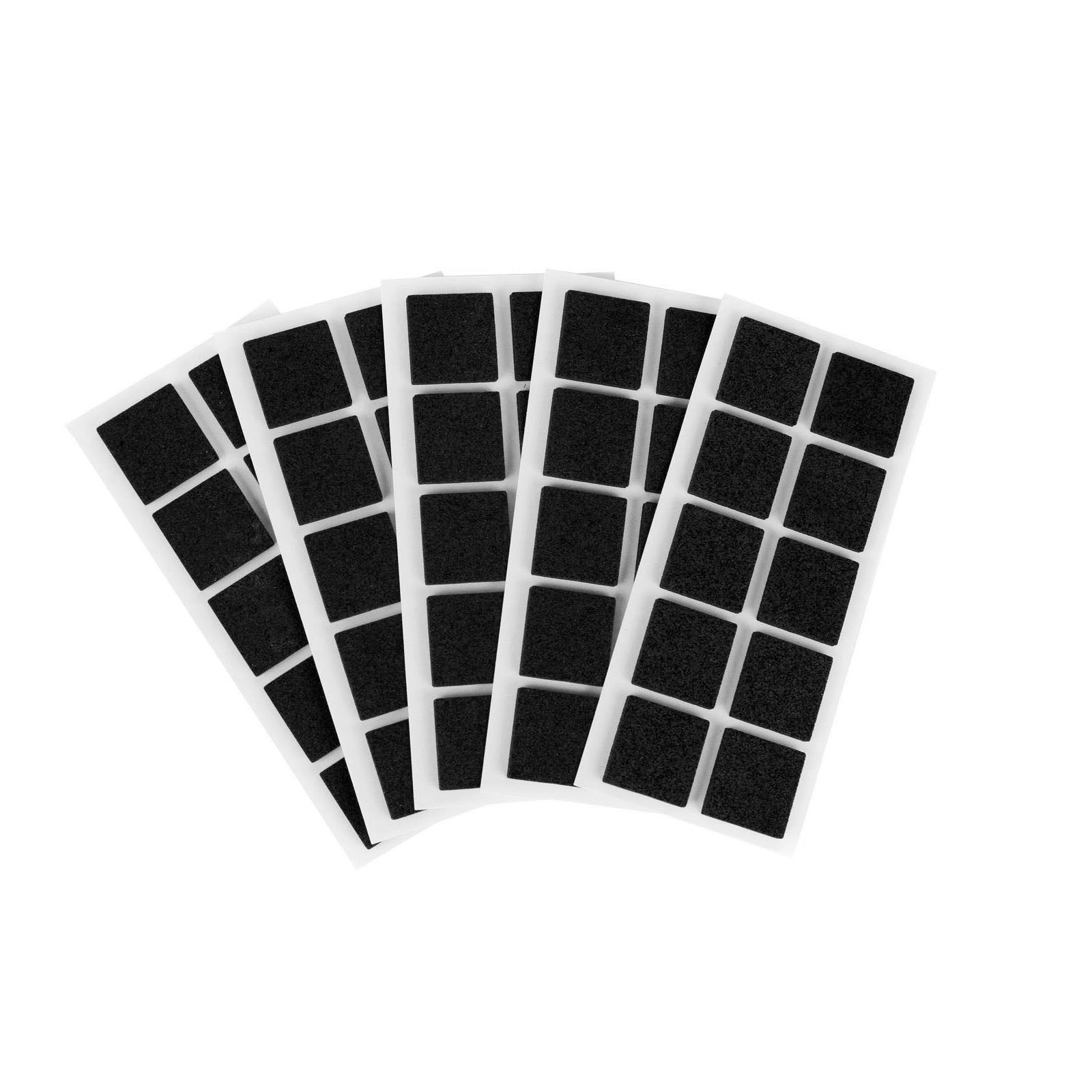 Furndiy Self-Adhesive Non-Slip Eva Pads for Chair & Seat Furniture Feet Pads Hardwood Floor Protection - Noise Stopper (Black)