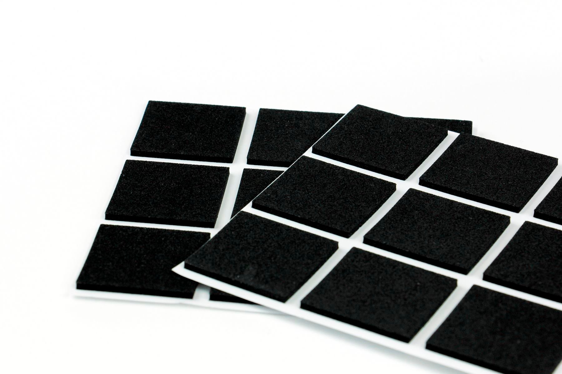 Furndiy Self-Adhesive Non-Slip Eva Pads for Chair & Seat Furniture Feet Pads Hardwood Floor Protection - Noise Stopper (Black)