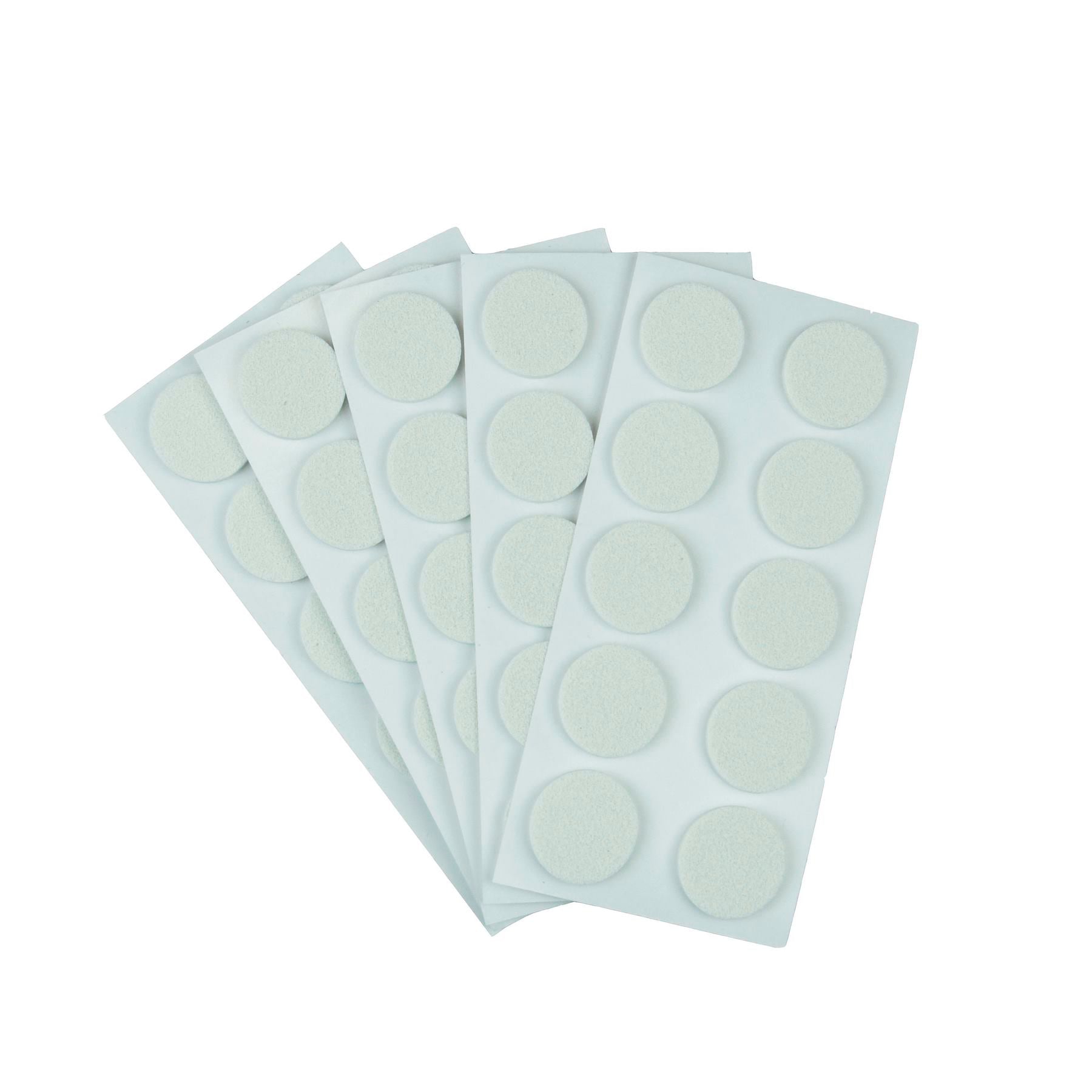Furndiy Self-Adhesive Non-Slip Eva Pads for Chair & Seat Furniture Feet Pads Hardwood Floor Protection - Noise Stopper (White)
