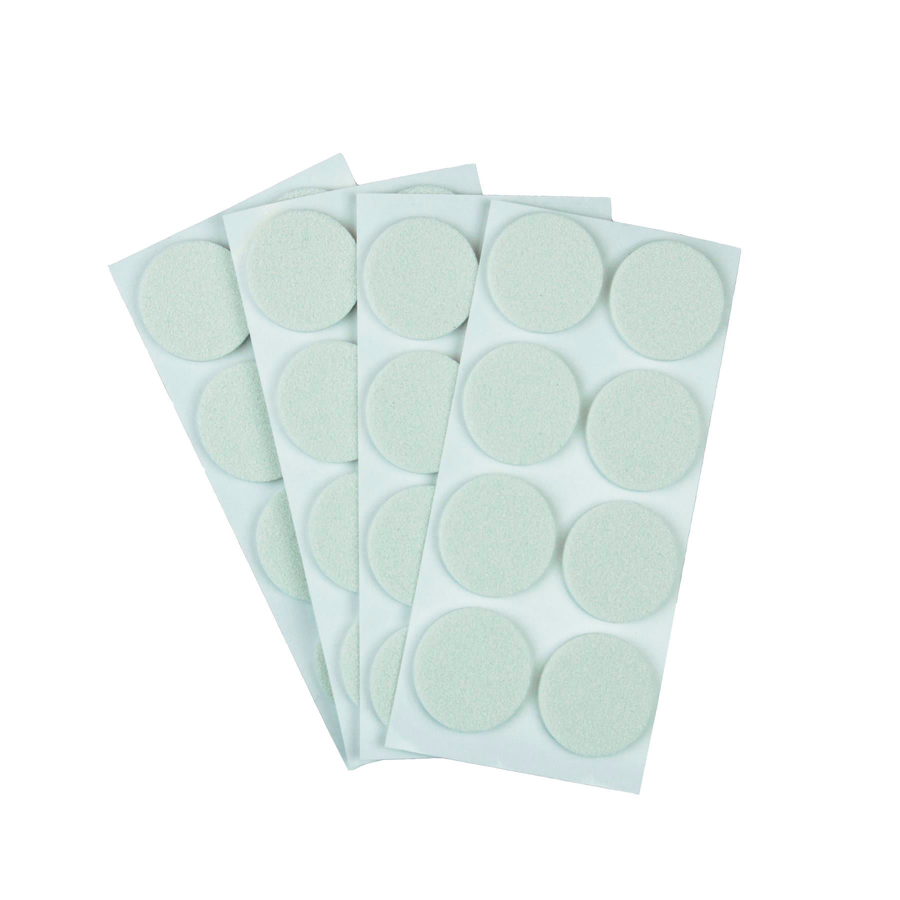 Furndiy Self-Adhesive Non-Slip Eva Pads for Chair & Seat Furniture Feet Pads Hardwood Floor Protection - Noise Stopper (White)