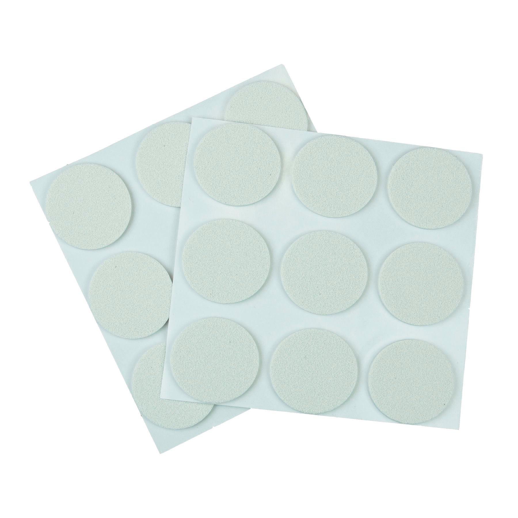 Furndiy Self-Adhesive Non-Slip Eva Pads for Chair & Seat Furniture Feet Pads Hardwood Floor Protection - Noise Stopper (White)
