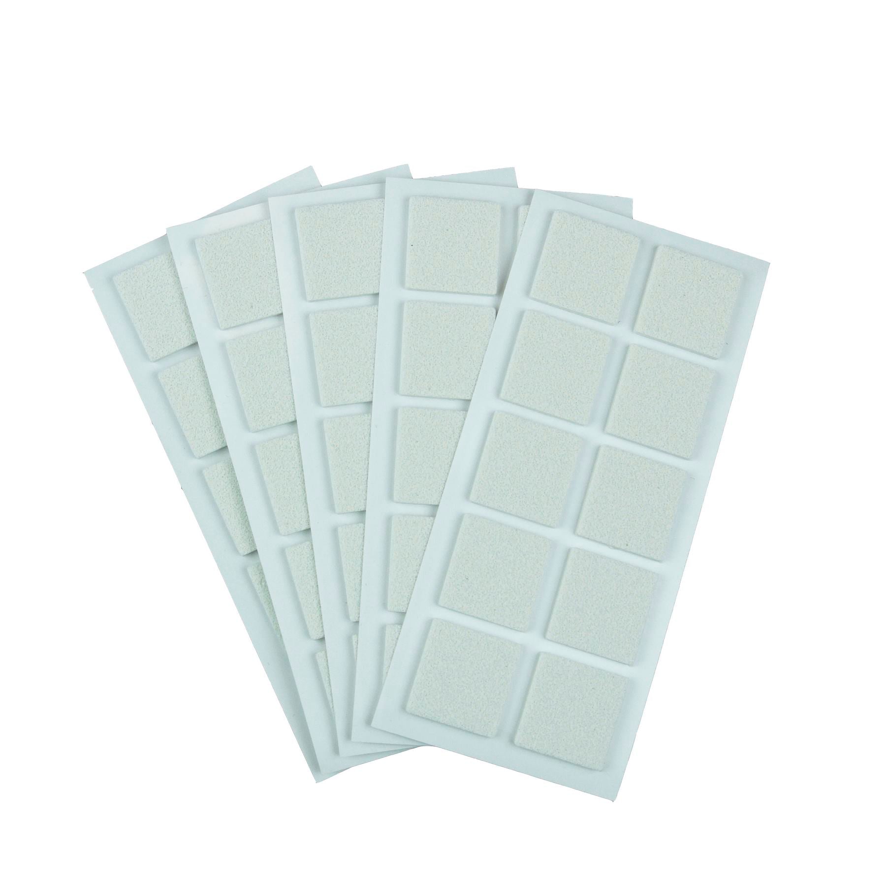 Furndiy Self-Adhesive Non-Slip Eva Pads for Chair & Seat Furniture Feet Pads Hardwood Floor Protection - Noise Stopper (White)