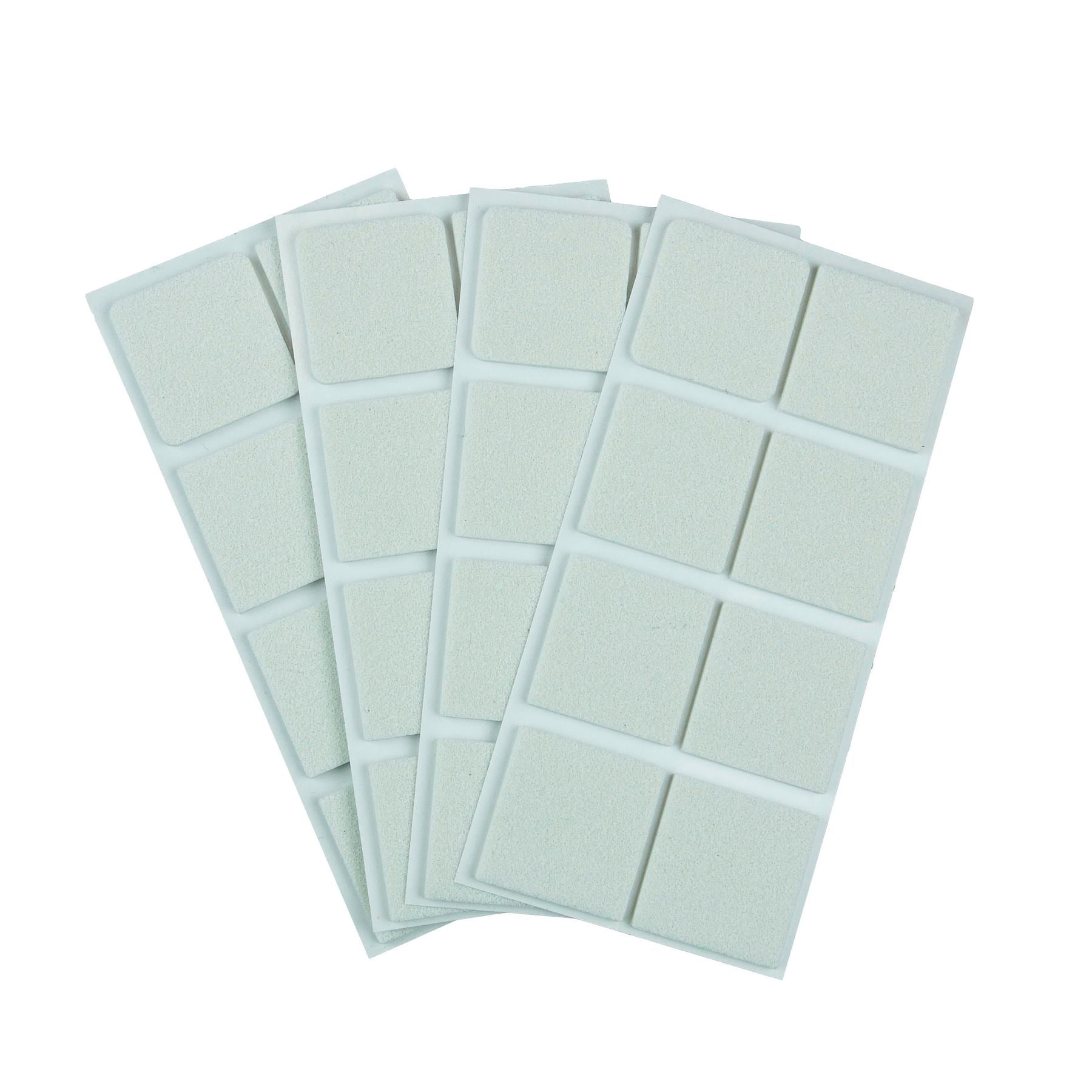 Furndiy Self-Adhesive Non-Slip Eva Pads for Chair & Seat Furniture Feet Pads Hardwood Floor Protection - Noise Stopper (White)