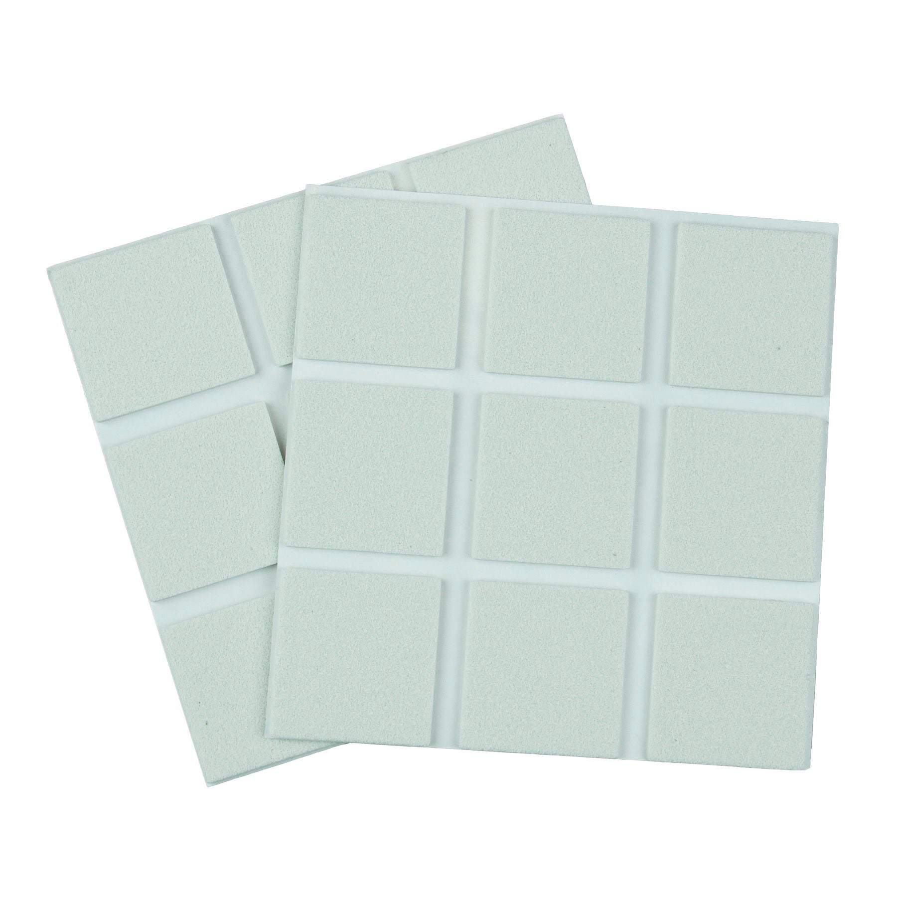 Furndiy Self-Adhesive Non-Slip Eva Pads for Chair & Seat Furniture Feet Pads Hardwood Floor Protection - Noise Stopper (White)