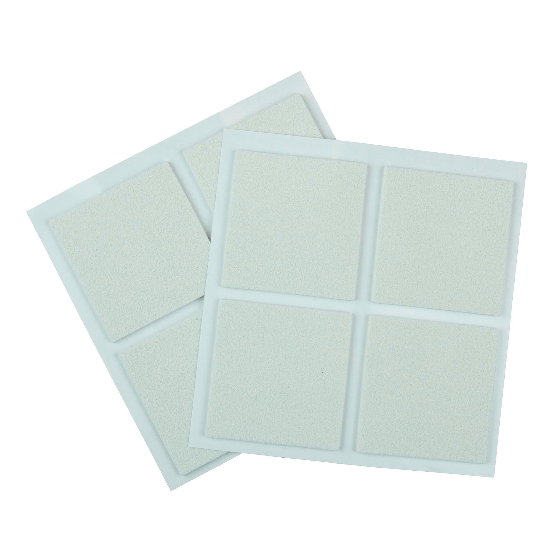 Furndiy Self-Adhesive Non-Slip Eva Pads for Chair & Seat Furniture Feet Pads Hardwood Floor Protection - Noise Stopper (White)