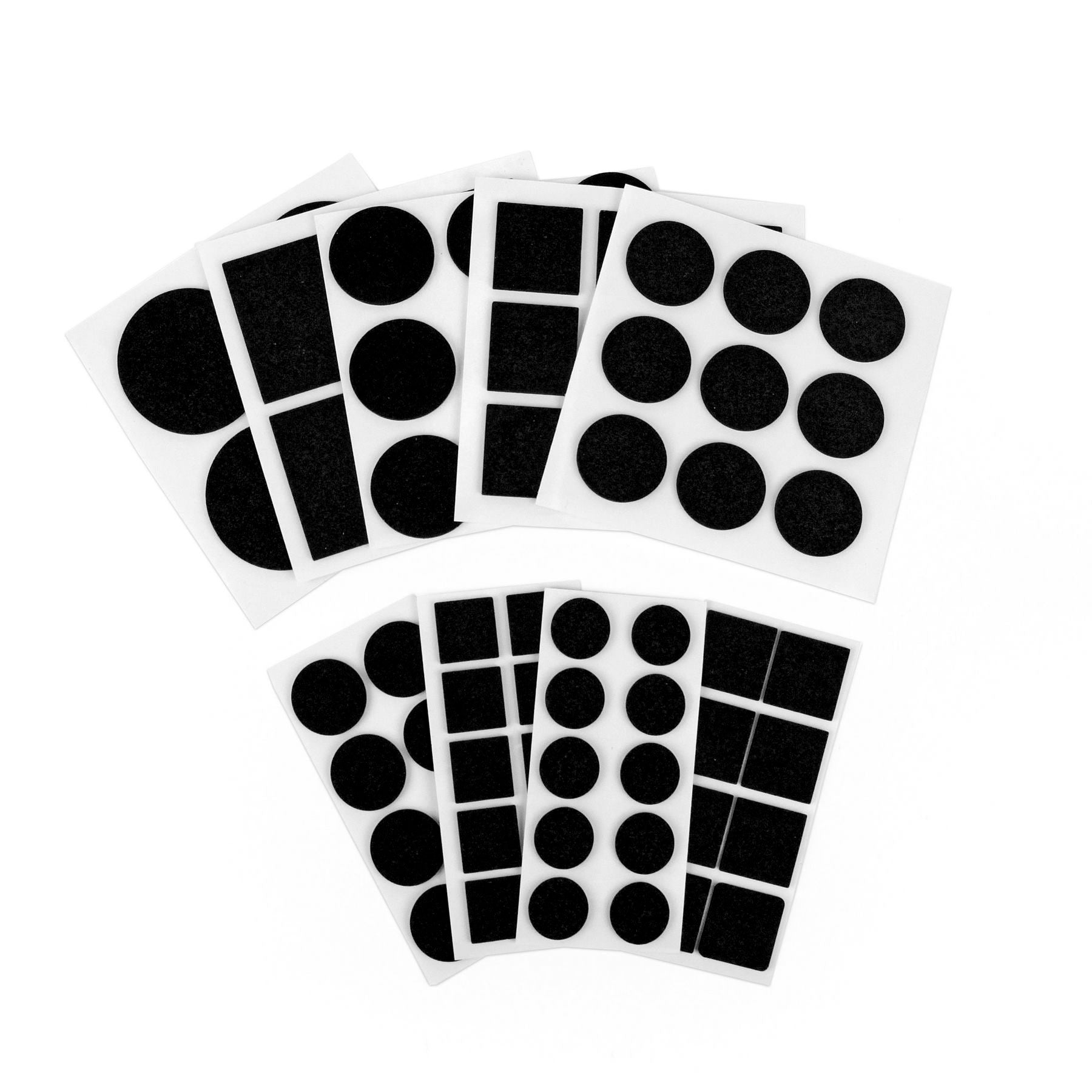 Furndiy Self-Adhesive Non-Slip Eva Pads for Chair & Seat Furniture Feet Pads Hardwood Floor Protection - Noise Stopper (Black)
