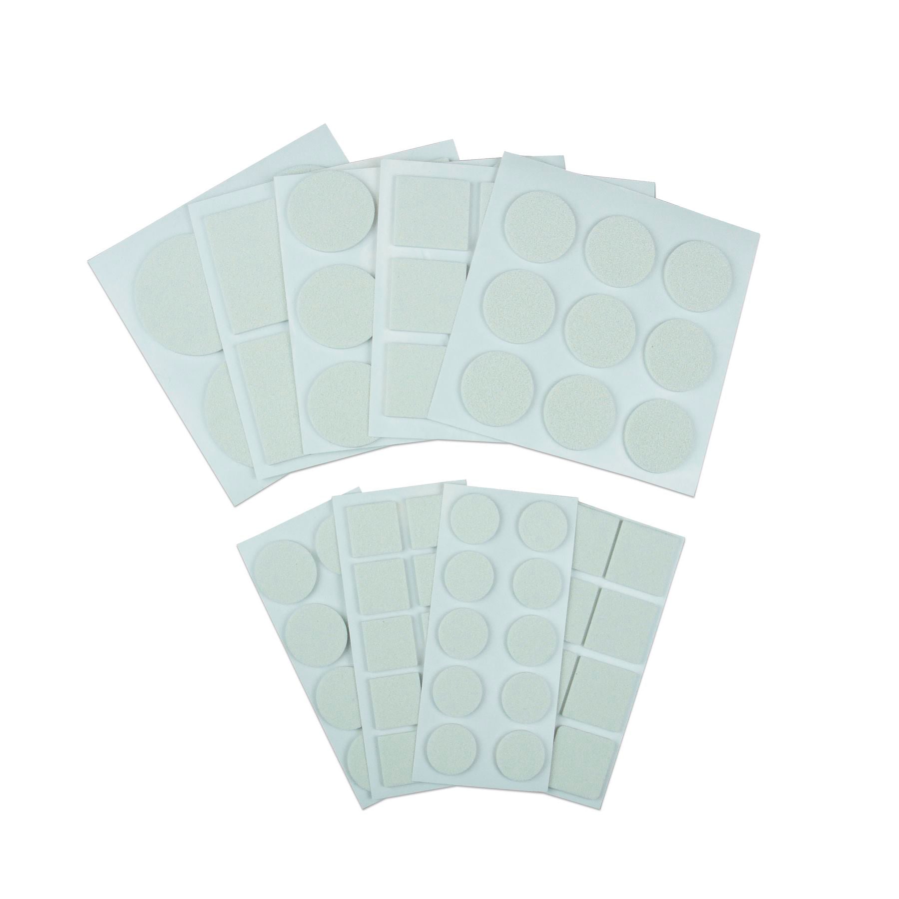 Furndiy Self-Adhesive Non-Slip Eva Pads for Chair & Seat Furniture Feet Pads Hardwood Floor Protection - Noise Stopper (White)