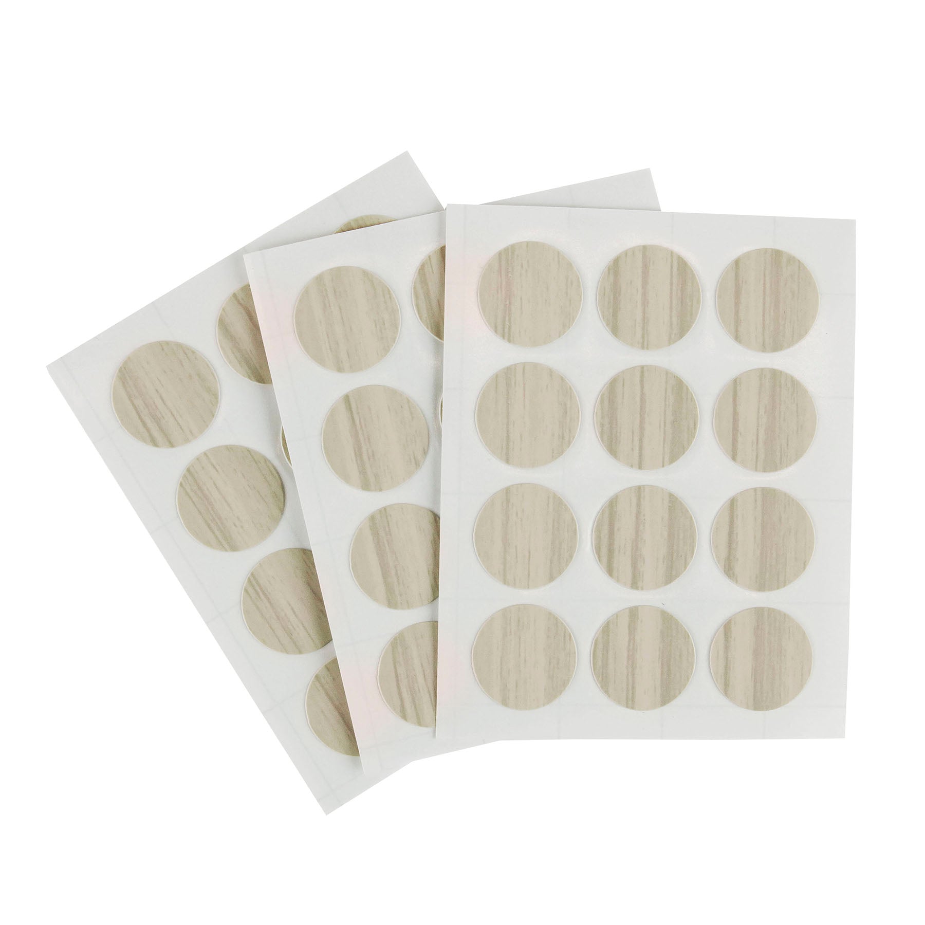 Furndiy Self-Adhesive Screw Cover Caps (Birch)