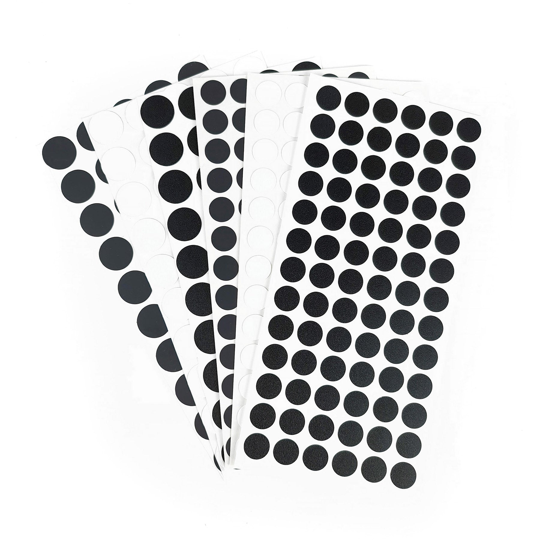 384Pcs Screw Cover Pack - Self-Adhesive Screw Hole Hiding Sticker (Black/White/Anthracite, 7/8" - 19/32")