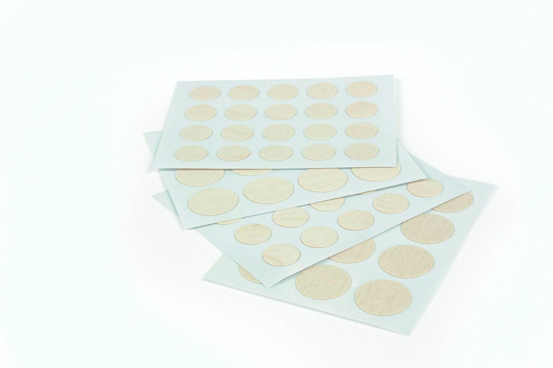 Self-Adhesive Real Wood Veneer Screw Cover Caps - Maple