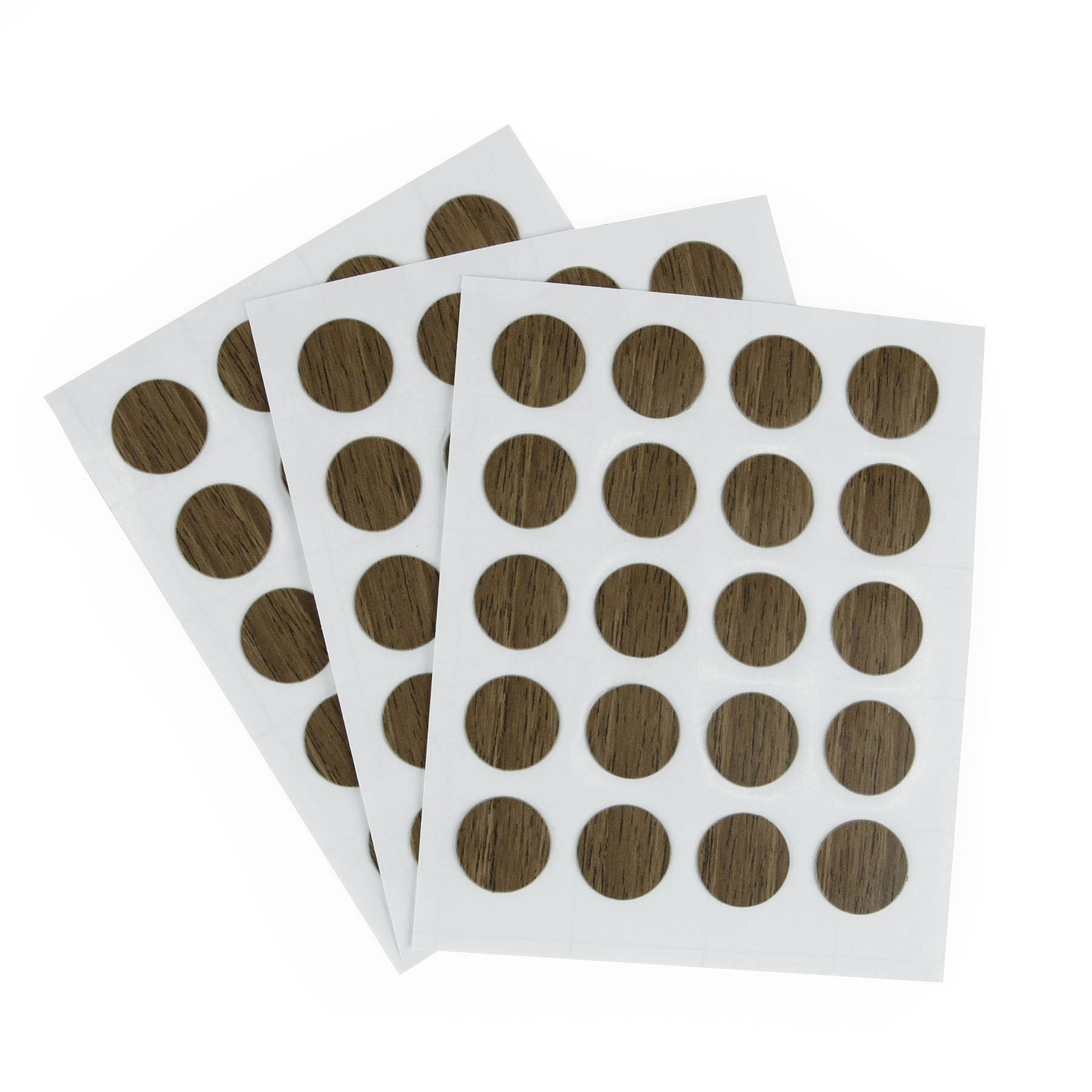 Furndiy Self-Adhesive Screw Cover Caps (Walnut)