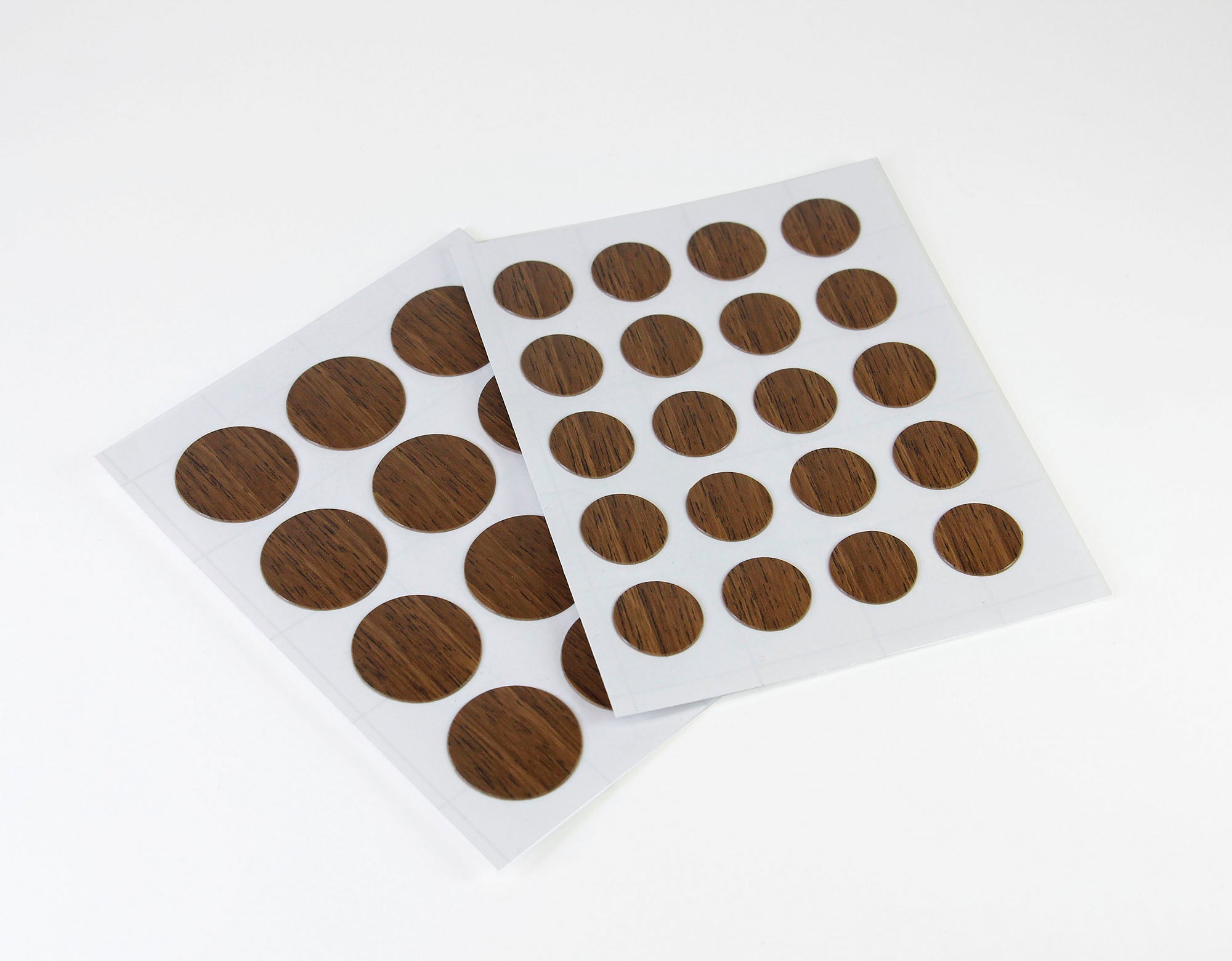 Furndiy Self-Adhesive Screw Cover Caps (Walnut)