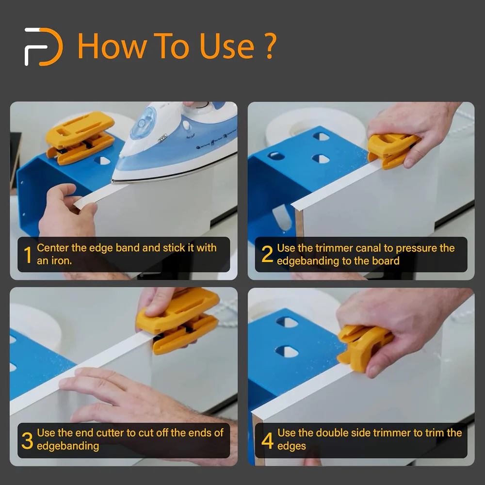 Furndiy 3in1 Trimmer & Spare Knives SET - Edgebanding Trimmer