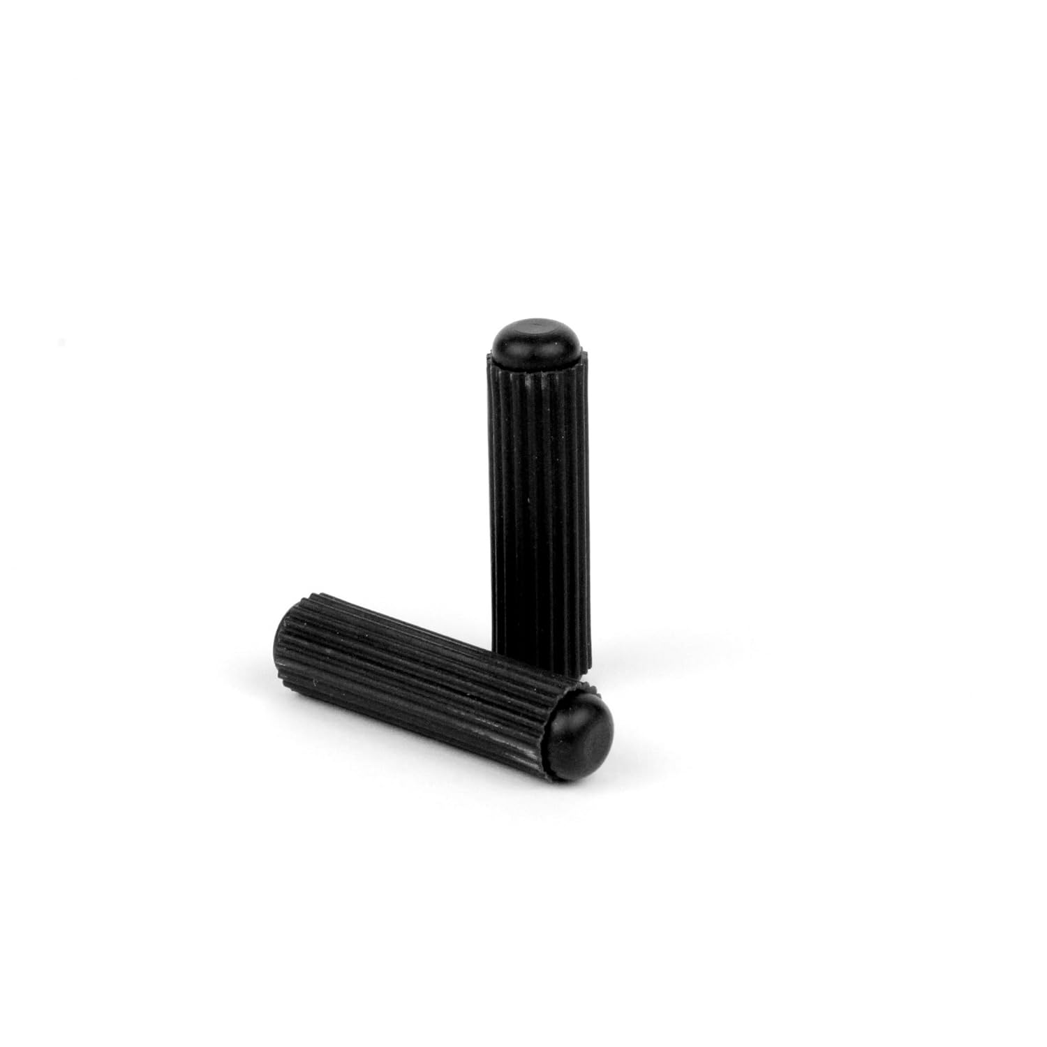 Plastic Dowel Pins, Fluted | Easier Insertion Straight Grooved Pins, Craft, DIY, Carpentry (Black)
