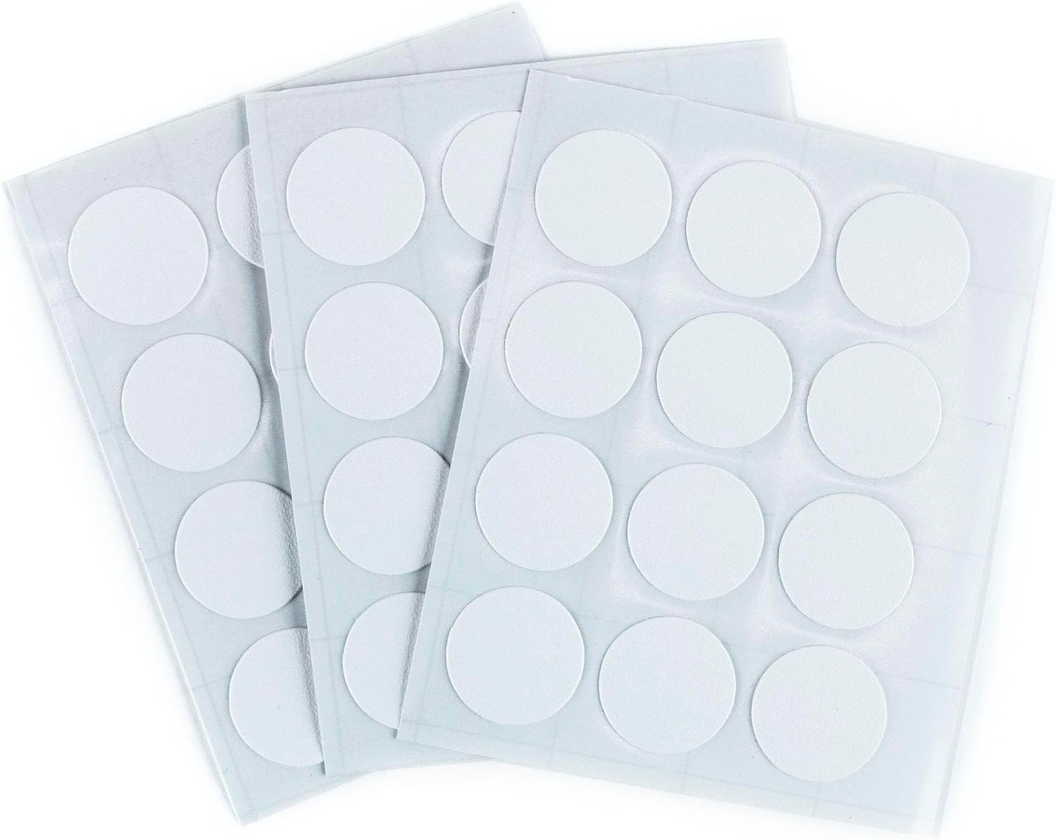 Furndiy Self-Adhesive Screw Cover Caps (White)