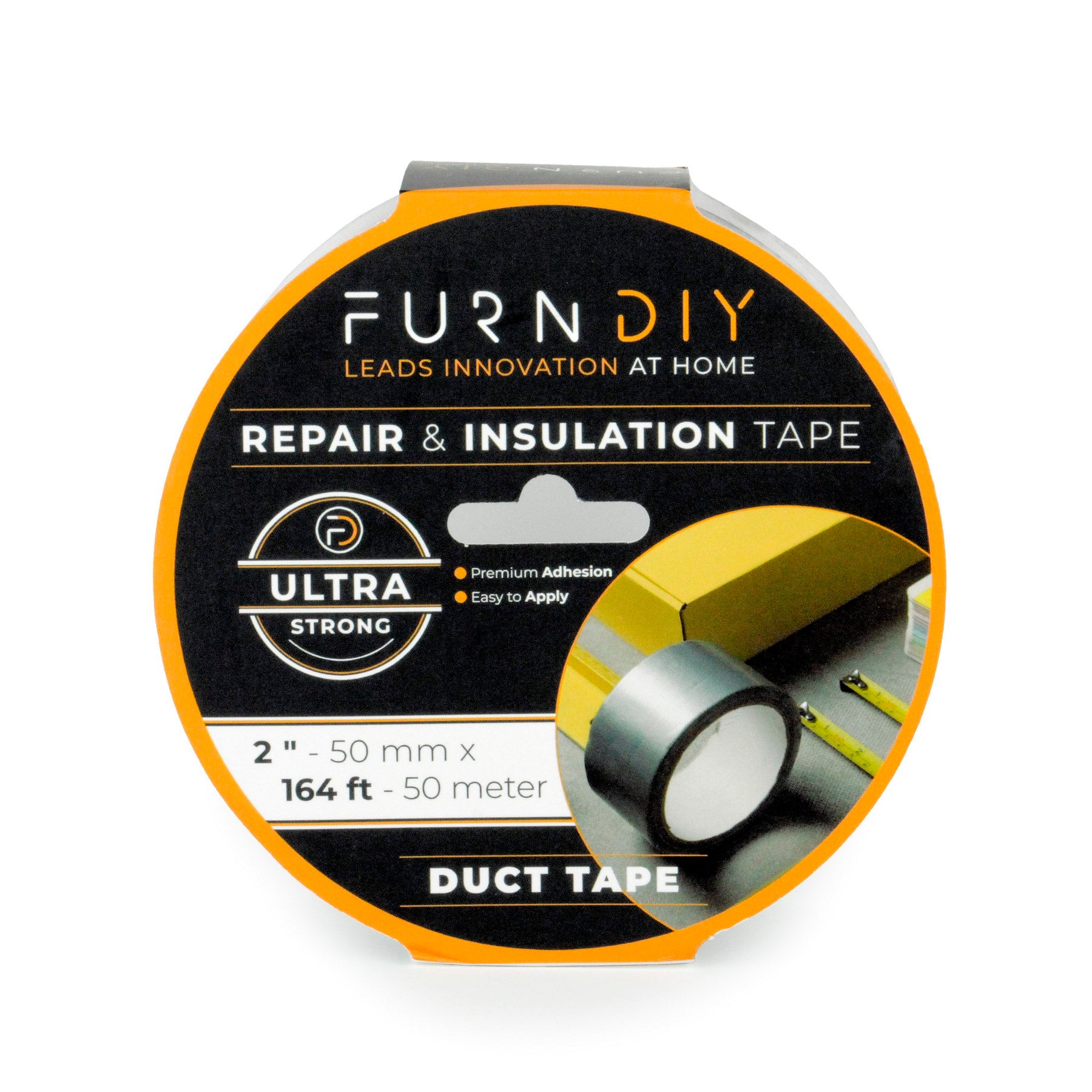 Furndiy Duct Tape, Heavy Duty Repair Tape, High Temperature Sealing, Patching HVAC, Insulation, Airproof