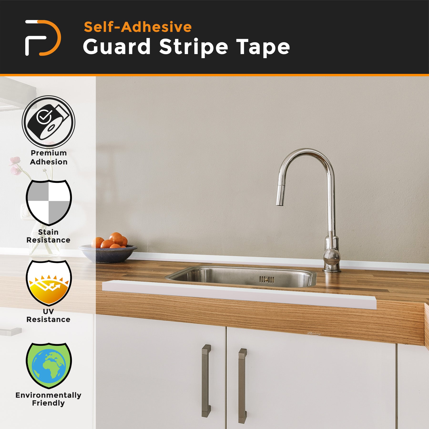 DIY Guard Stripe Tape, Self-adhesive Wall Corner Bumper, Wall Molding Trim, Edge Protector